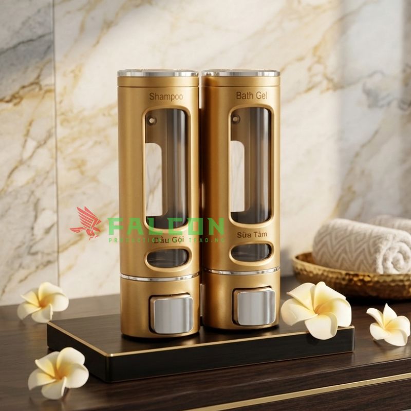 Bình đựng dung dịch gắn tường