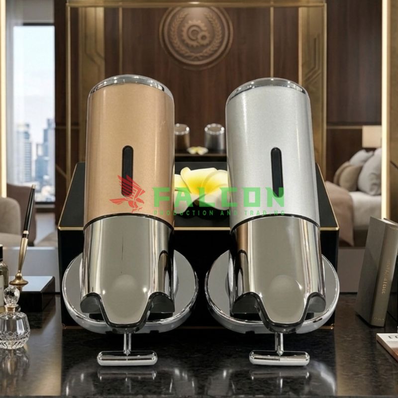 Bình đựng dung dịch gắn tường đơn/đôi inox 304