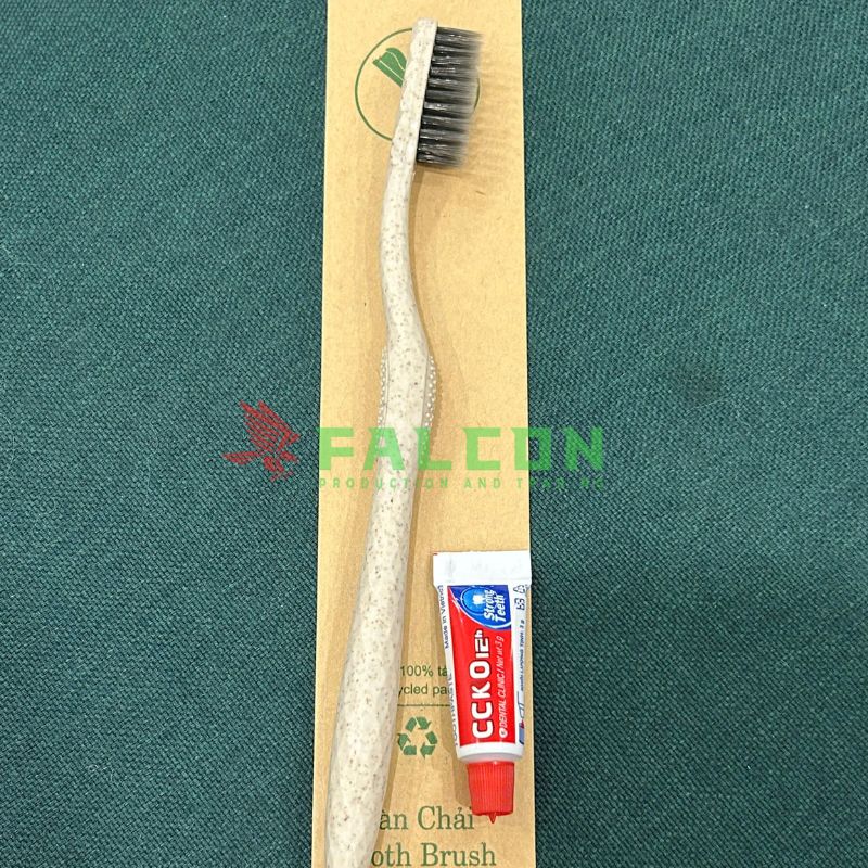 Bàn Chải Lúa Mạch Túi Kraft Nâu