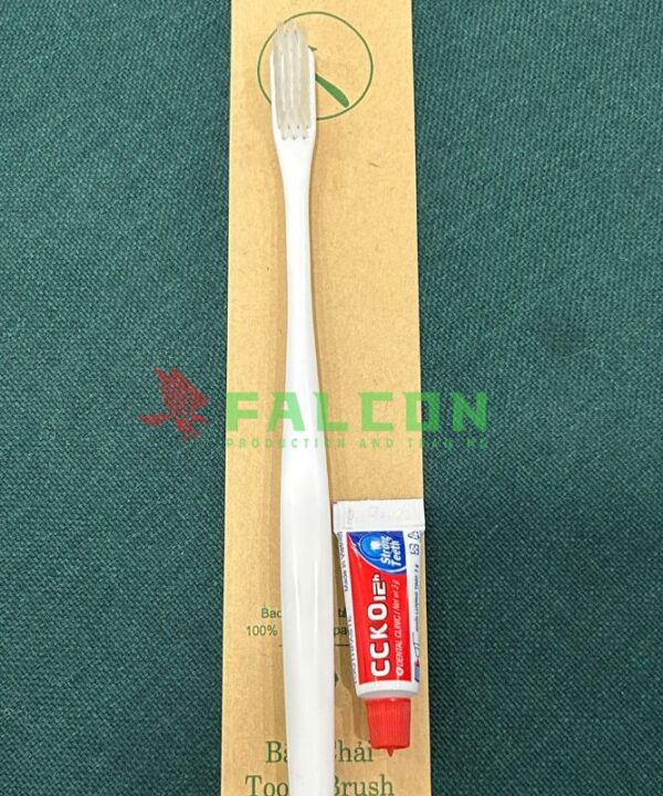 Bàn Chải Trắng Túi Kraft Nâu