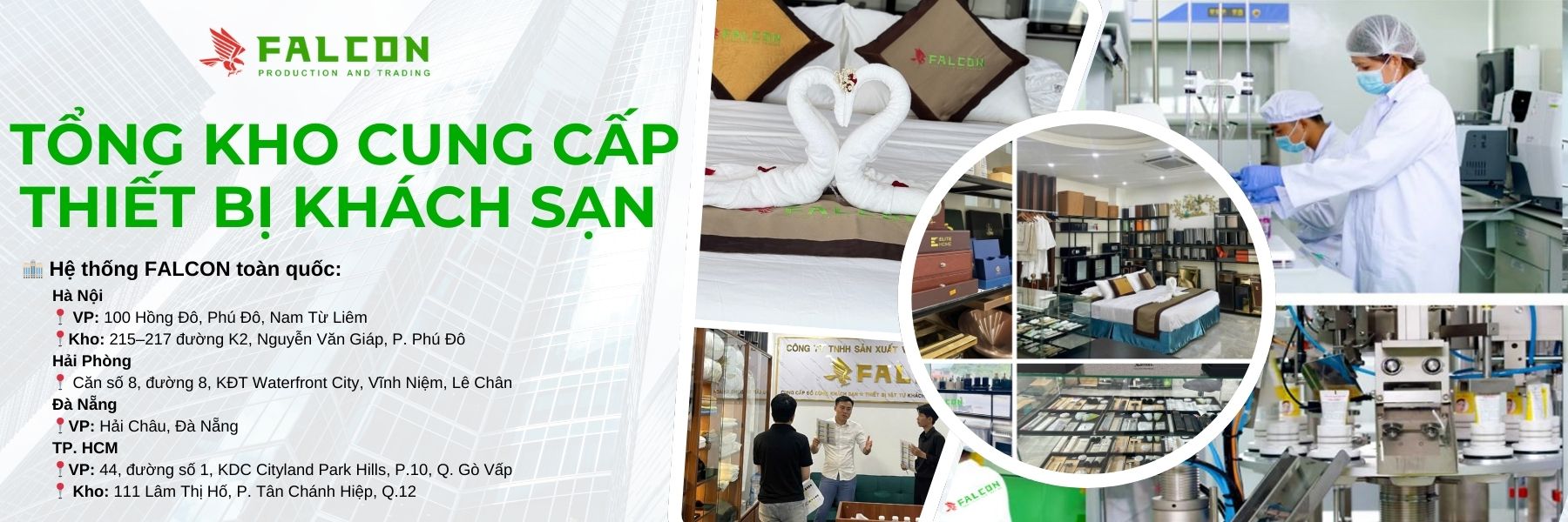 Banner Trang Chủ Thiết Bị Khách Sạn Falcon