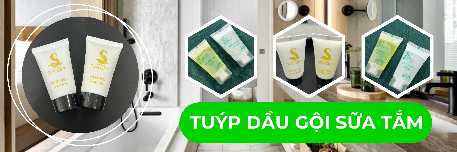 Banner Tuýp Dầu Gội Sữa Tắm