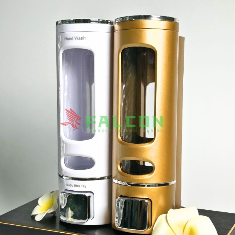 Bình Đựng Dung Dịch Gắn Tường Đơn Nhựa Cao Cấp