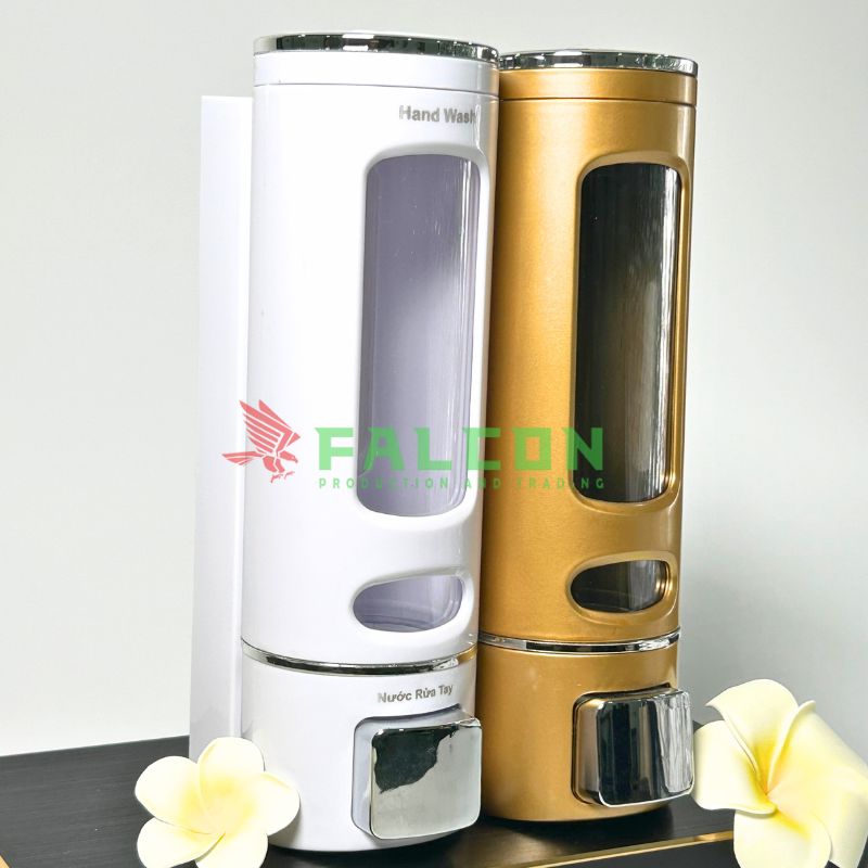 Bình Đựng Dung Dịch Gắn Tường Đơn Nhựa Cao Cấp Falcon