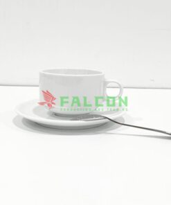 Bộ tách + đĩa kê + thìa khuấy uống trà, cà phê