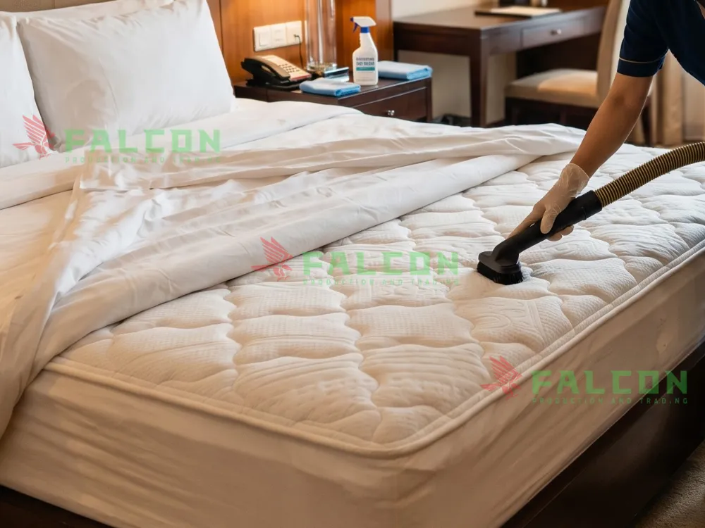 Mô tả cách vệ sinh đệm khách sạn