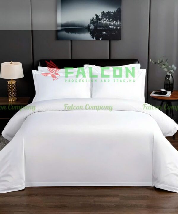 Bộ Chăn Ga Gối Trắng Trơn