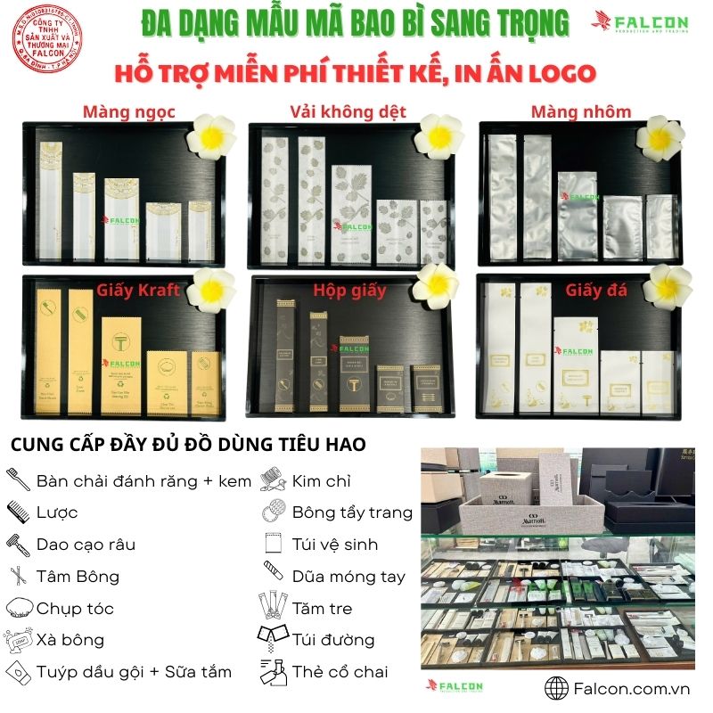 Combo Amenities Falcon Cung Cấp