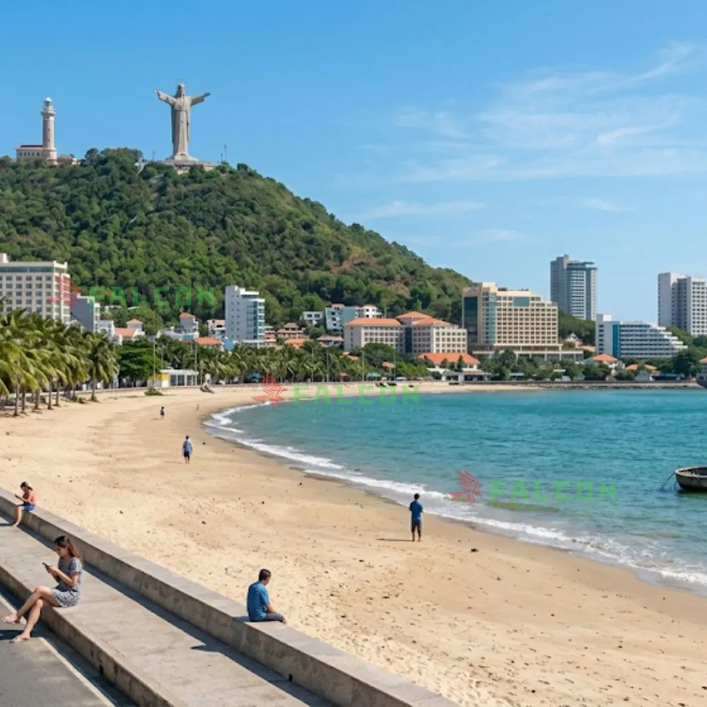 Hình ven biển thành phố Vũng Tàu