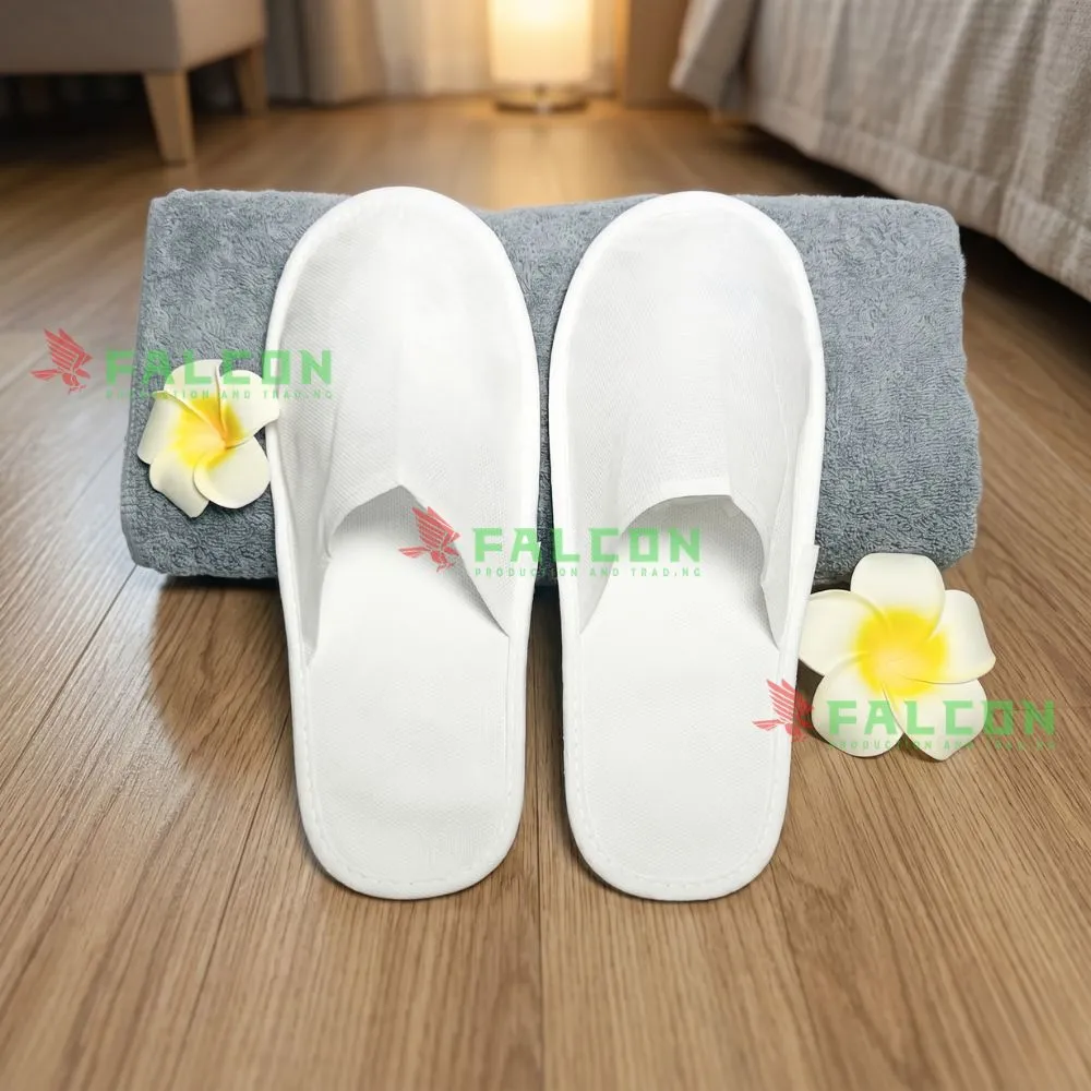 dép vải khách sạn hở mũi ôm chân