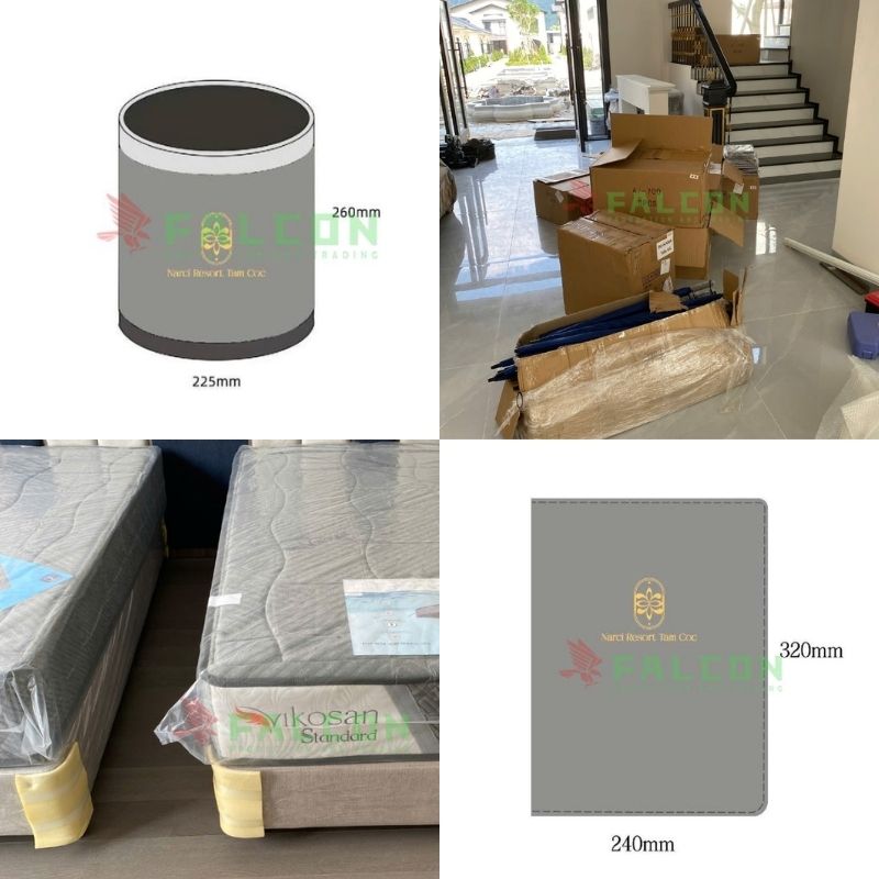 Falcon Giao Hàng Thiết Bị Khách Sạn Cho Dự Án