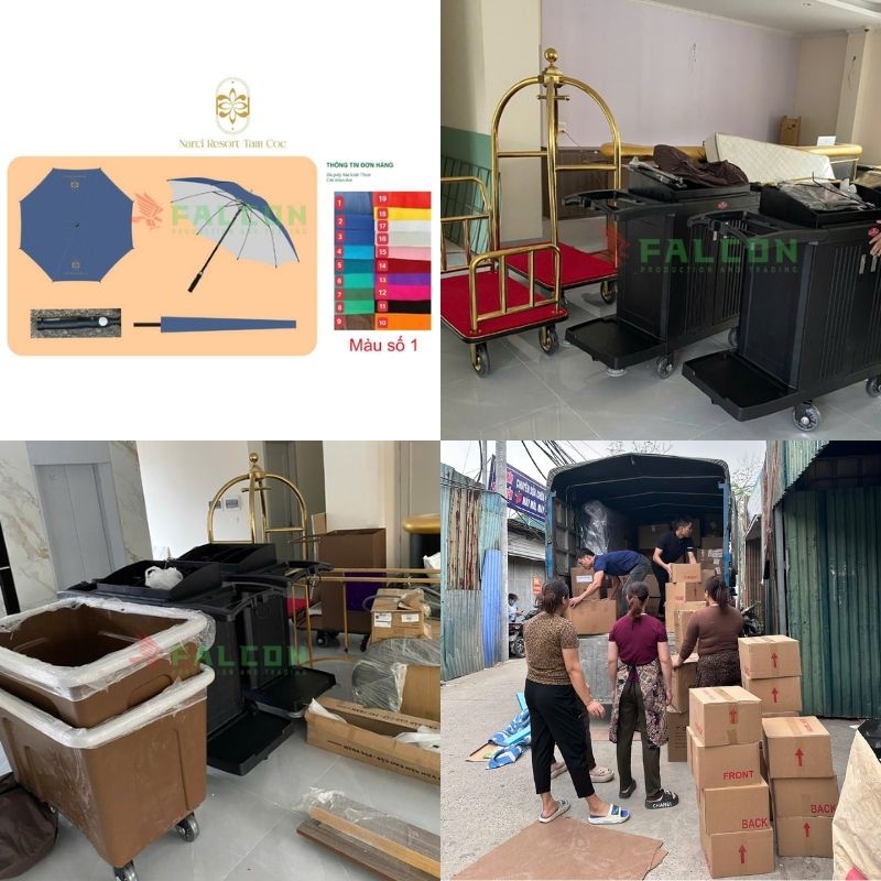 Falcon Giao Hàng Thiết Bị Và Xe Đẩy Cho Dự Án