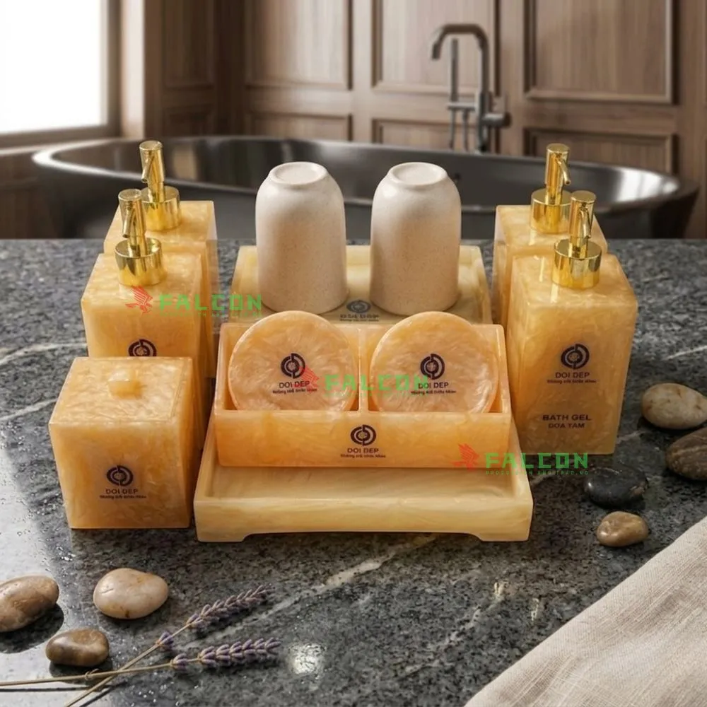 Bộ khay amenities khách sạn cao cấp