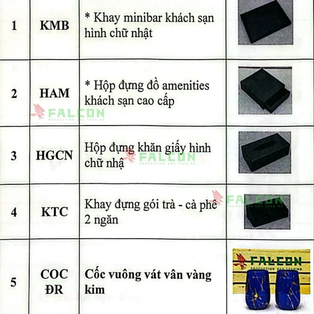 Khay Amenites Falcon Cung Cấp