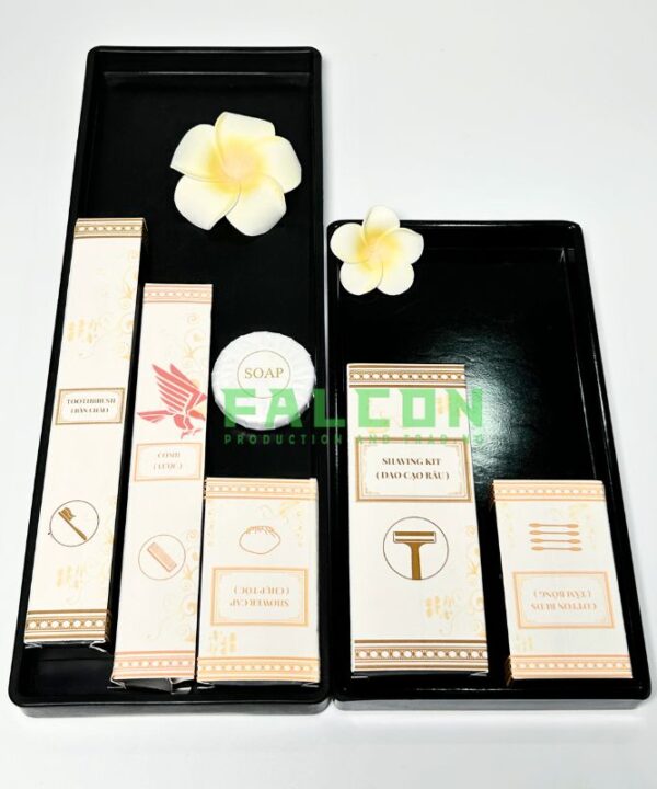 Khay amenities khách sạn nhựa melamine bóng phong cách hiện đại