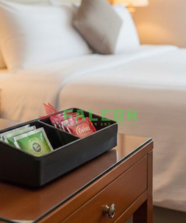 Khay đựng trà cà phê 2 ngăn Falcon cho khách sạn