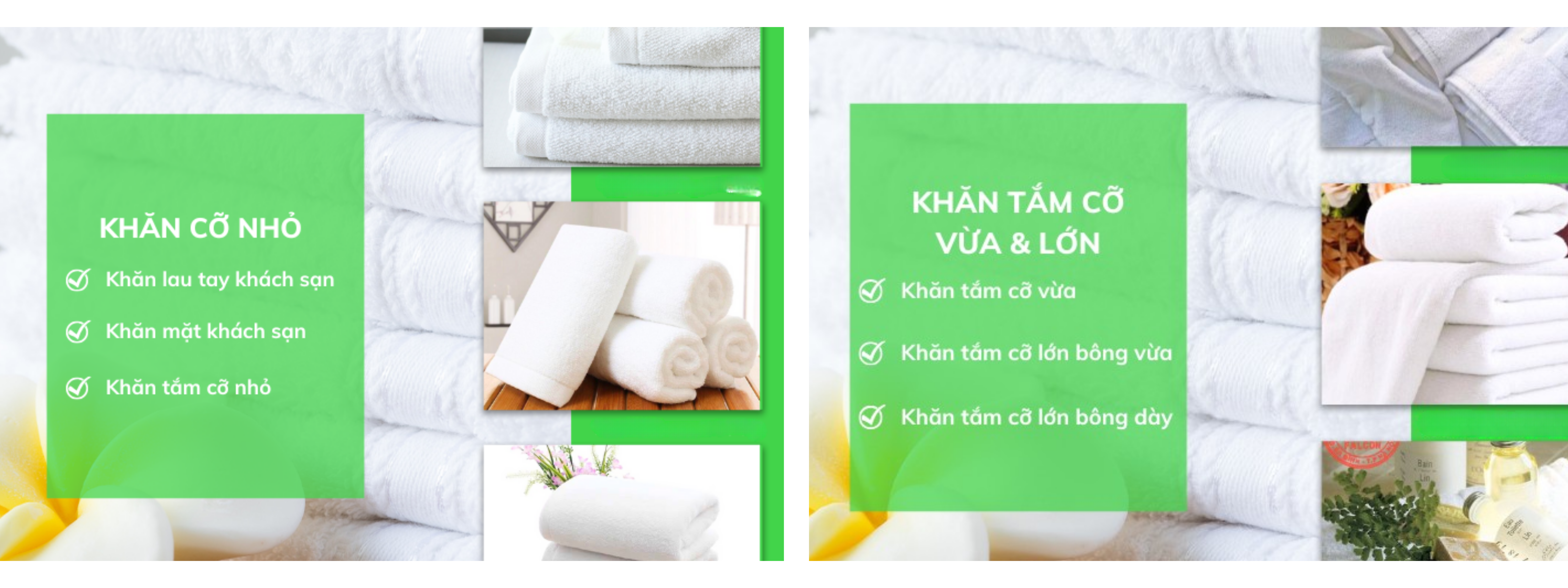 Kích Thước Phổ Biến Khăn