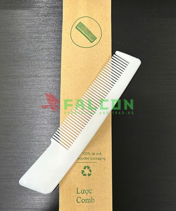 Lược Trắng Túi Kraft Nâu