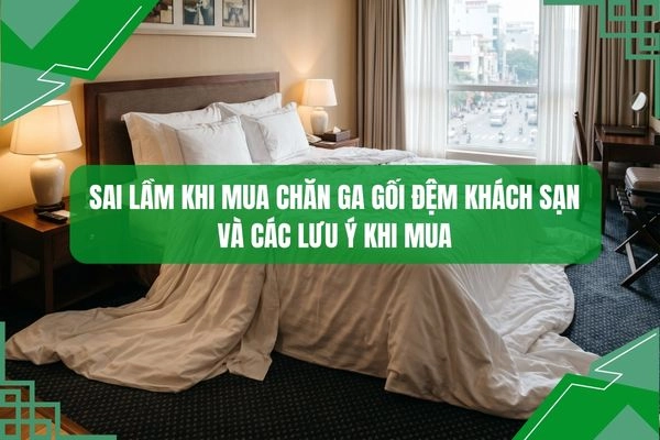 Giới thiệu sai lầm khi mua chăn ga gối đệm