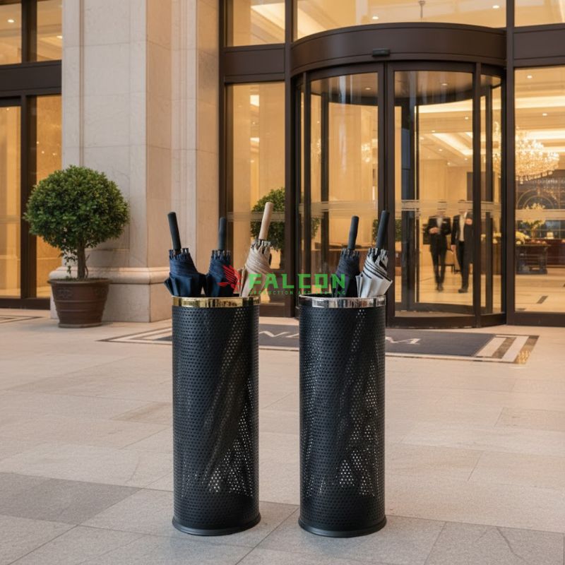 Thùng đựng dù khách sạn Falcon giúp giữ sàn nhà luôn khô ráo