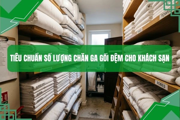 Tiêu chuẩn số lượng chăn ga gối đệm cho khách sạn