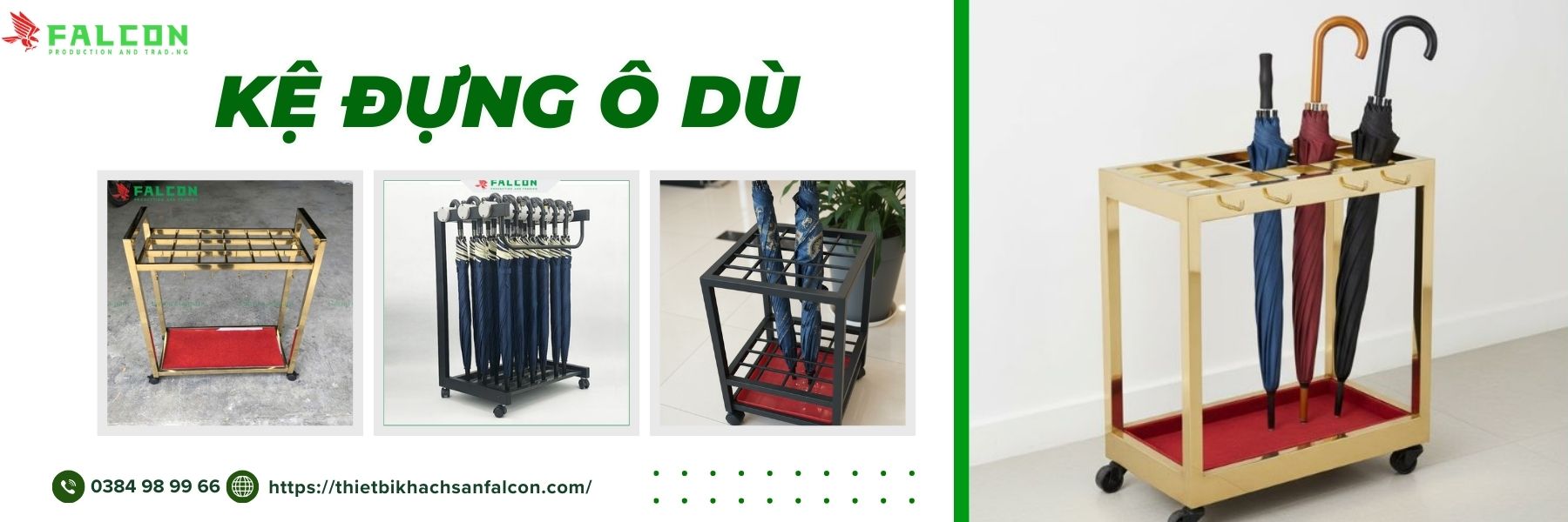 Kệ Đựng Ô Dù Falcon