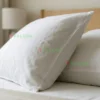 Vỏ gối trang trí vải trắng trơn/sọc cao cấp