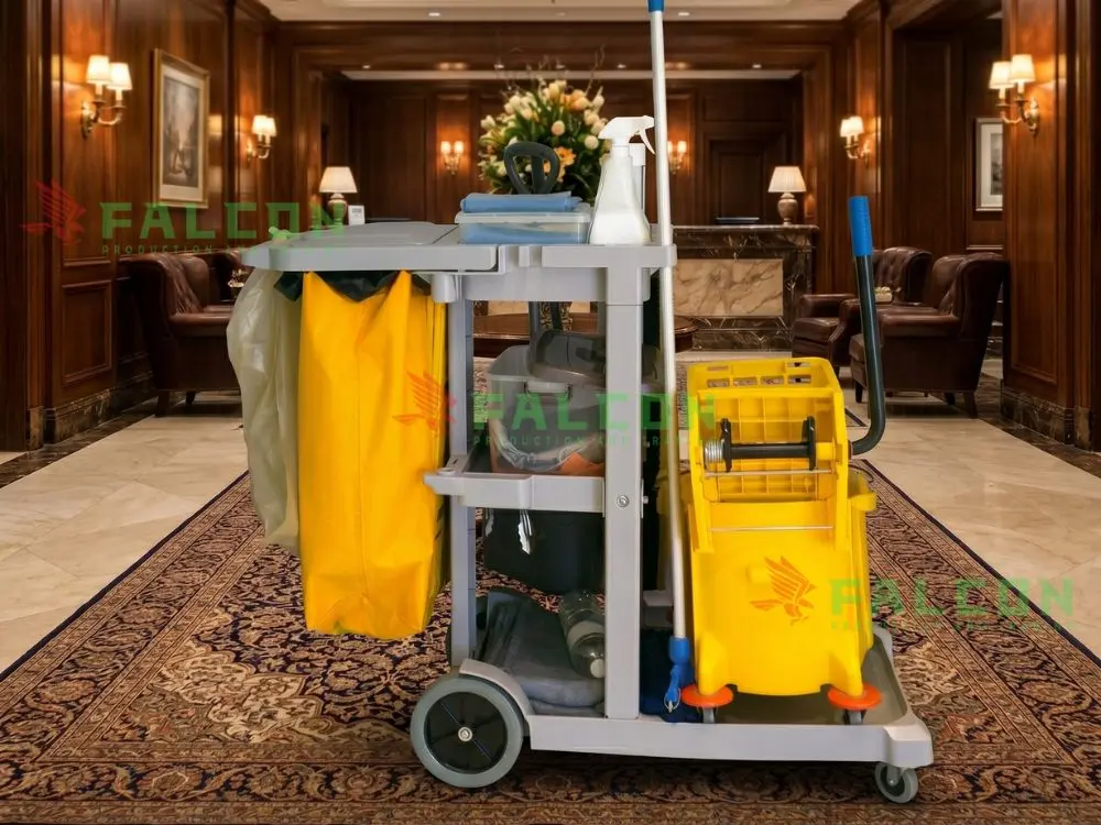 Cách bảo quản xe đẩy dọn vệ sinh