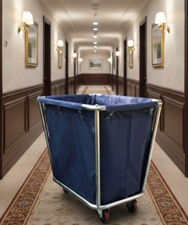 Xe đẩy thu gom đồ dơ khách sạn 1 ngăn tiện lợi và bền chắc