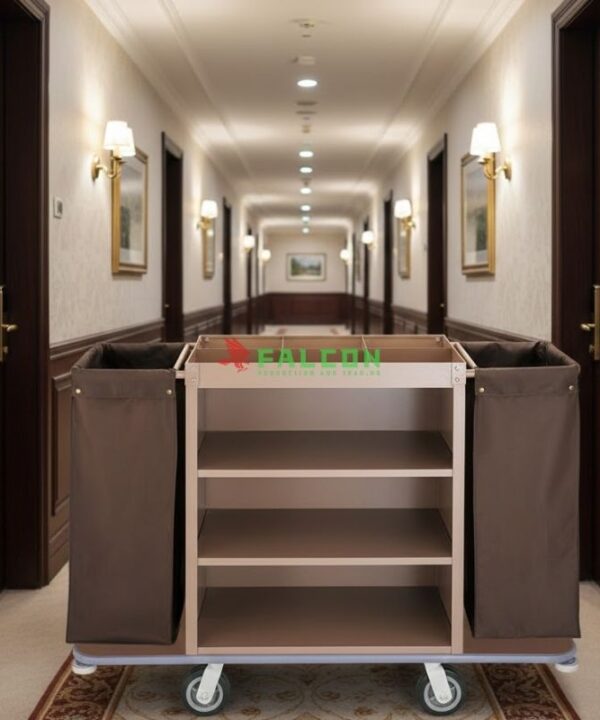 Xe dọn phòng khách sạn thiết kế 2 túi