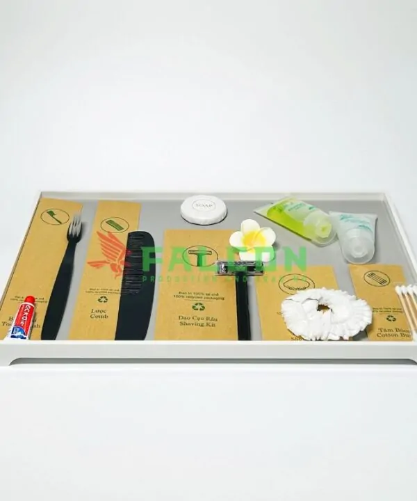 Bộ Amenities Đen Túi Kraft Nâu