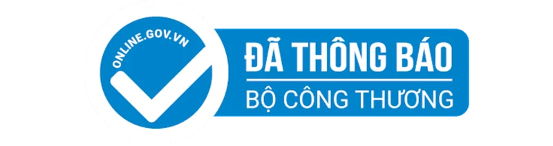 Website đã thông báo với bộ công thương