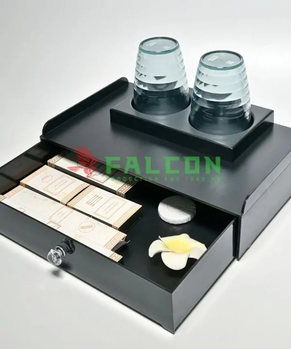Hộp khay amenities lớn có úp cốc tính thẩm mỹ cao