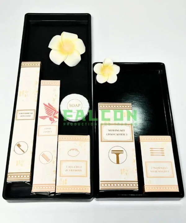 Khay amenities khách sạn nhựa melamine bóng phong cách hiện đại